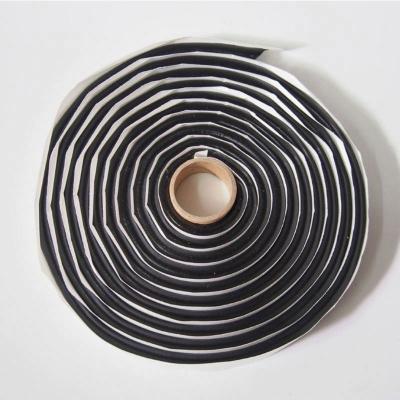 China Building Housing Aluminum Butyl Tape Heat Resistant And High Leakage Aluminum Foil Butyl Rubber Exterior Sticky Tape for sale