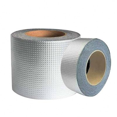 China Heat Resistant Factory Directly Supply High Temperature High Temperature Sticky Self Adhesive Butyl Rubber Aluminum Foil Single Side Tape for sale