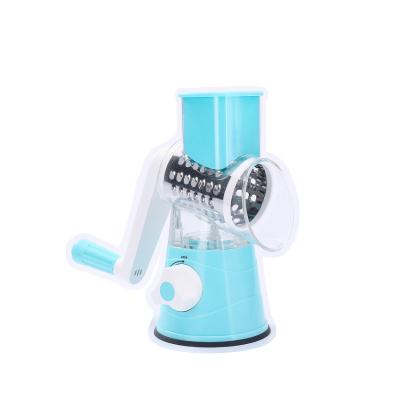 China 2021 New Style Sustainable Fruit Slicer Vegetable Chopper Carrot Grater Potato Slicer Drum Manual Grater Chopper For Kitchen for sale