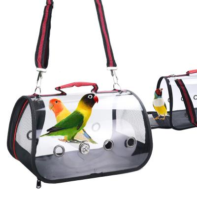 China Fully Transparent Viable Tote Pet Carrie Backpack For Cats Birds Pet Bag for sale