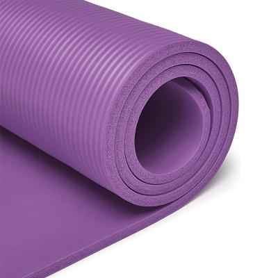 China High Quality Foldable Solid Color PVC Yoga Mat, Portable Slim Non-Slip Fitness Mat for Gym, Yoga, Pilates, Workout, 10mm for sale