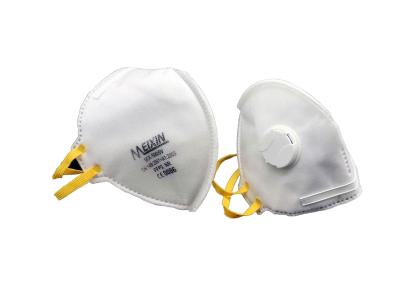 China FFP2V Dust Face Mask , Fold Flat Respirator For Single Use CE Certificated for sale