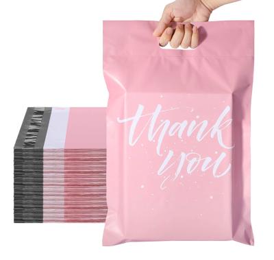 China Water Proof Thank You Poly Carrier Bag Ad Custom Printed Online Shop Bags Thank You Bags For Boutique for sale