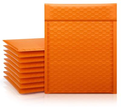 China Strong Adhesive Orange Bubble Mailer Mailing Bags Custom Bubble Padded Envelopes Self-Seal Polymailers For Mailing Mailing Packaging for sale