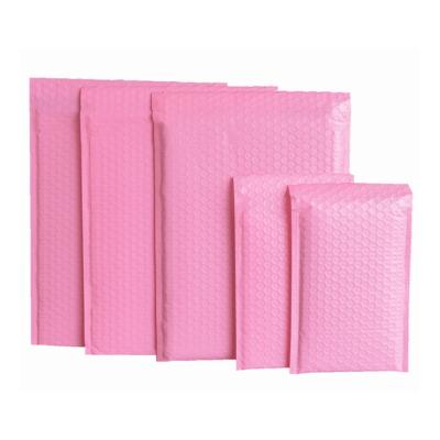 China Express Packaging China Custom Design Eco-friendly Pink Shipping Poly Envelopes Bag Ads For Apparel Matte Pale Pink Mailing Bags for sale