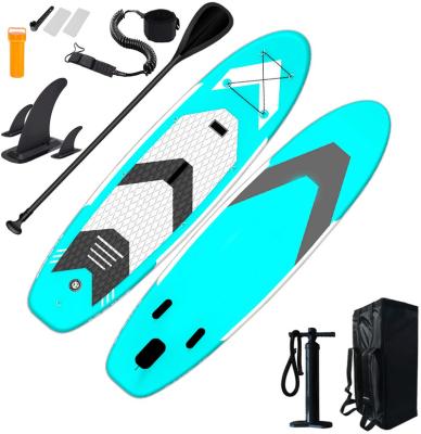 China Double Layer Full Cloth Inflatable Water Sport Board SUP Stand Up Paddle Board Surfboard Surfing Board For Fishing for sale