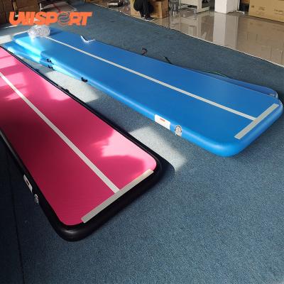 China Eco-Friendly 10ft 13ft 17ft 20ft 30ft 8 Inch Air Track Cheerleading Airtrack Mats 4 Inch Air Track Tumbling Mat For Gymnastics for sale