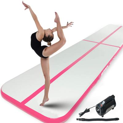 China Eco-friendly Hot Selling Home Use/Training/Cheerleading/Beach/Park PVC Inflatable Gymnastics Airtrack Mattress Rolling Mat for sale