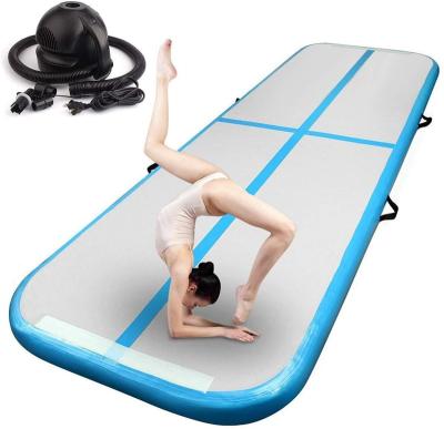 China Pro 10 20 cm high eco-friendly inflatable air track yoga fitness gym training mat for sale for sale