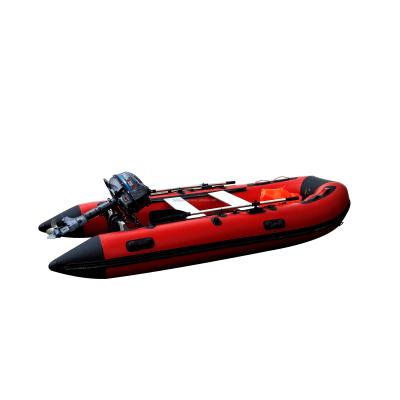 China Portable Water Sports PVC Inflatable Boats Dinghy 4m Boat Folding Fishing Boats for sale