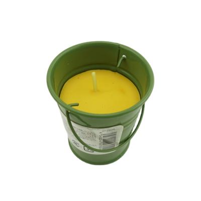 China Popular Outdoor Citronella Scented Metal Bucket Scented Mosquito Candle Maker for sale