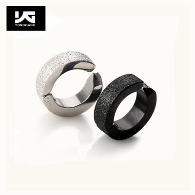 China Hiphop Fashion Stainless Steel Jewelry Hoop Earring Non-Piercing Ear Cuff For Women for sale