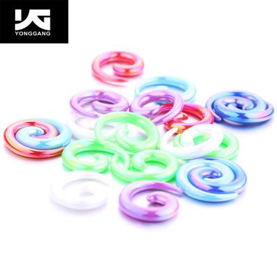 China Australia Standard FASHIONABLE Mix-color Flesh Tunnel Ear Stretcher Expander Plug Acrylic Spiral Snail for sale