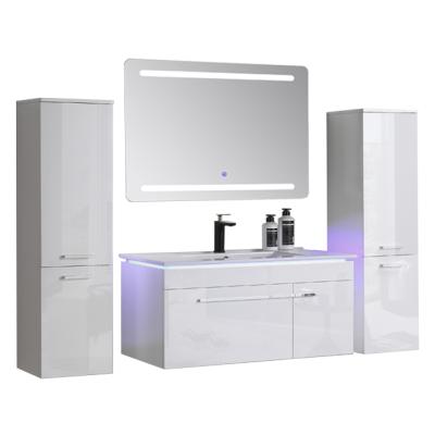 China Environmental Material Modern Wall Mounted Bathroom Vanity Single Bathroom Vanity Floating Bathroom Vanity for sale