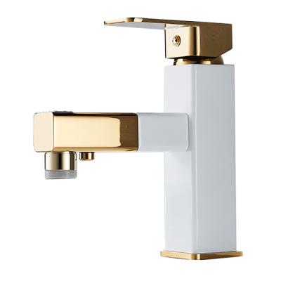 China Gold Metered Brass Basin Faucet Faucets Gold Basin Faucet Basin Faucet for sale