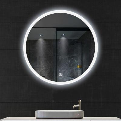 China Bright Smart Fancy Touch Screen Bathroom Vanity Cabinet Led Light Mirror for sale