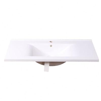 China 2018 Modern European Style Modern 20 30 40 48 White Cheap 60 Inch Stone Bathroom Sink Ceramic Marble Basin for sale