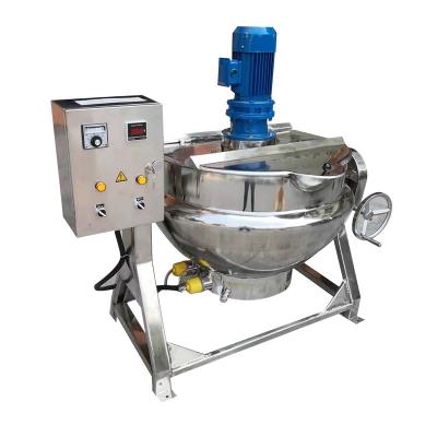 China Reasonable Design Large Capacity Factory XER CookerUse Steam Gas Heating Candy Cooking Tilting Pot Mixer Industrial Cooking Cooker for sale