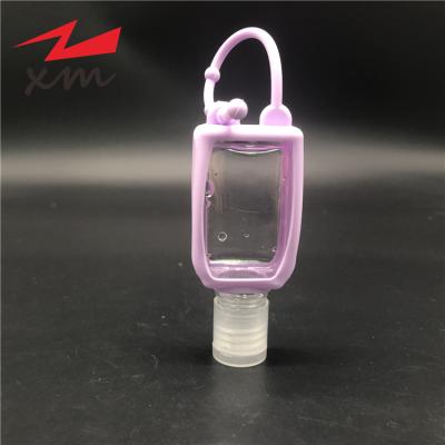 China Hot Selling PE Hand Soap Lotion Bottle 30ml Plastic Hand Sanitizer Bottle Plastic Pouch Cosmetic Gel Bottle With Silicone Case for sale