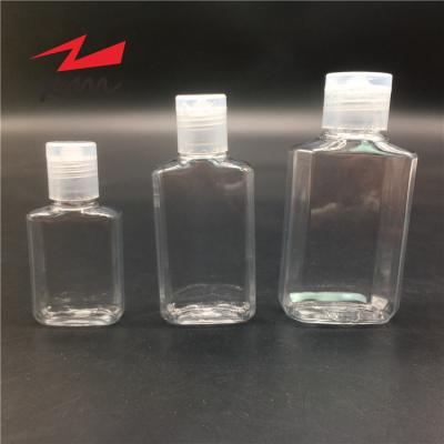 China Wholesale Empty Plastic Hand Soap PET Flip Top Bottle Sanitizer Gel Bottle 15/30/50ml Squeezed Bottle for sale