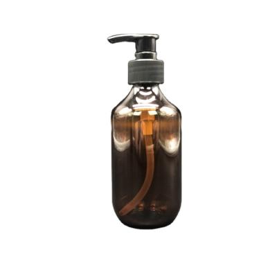 China Cleansing Soap Customized Brown Lotion Bottle 28/410 Screw Cover Shampoo Bottle 250ml Hand Gel Pump Bottle 300ml for sale