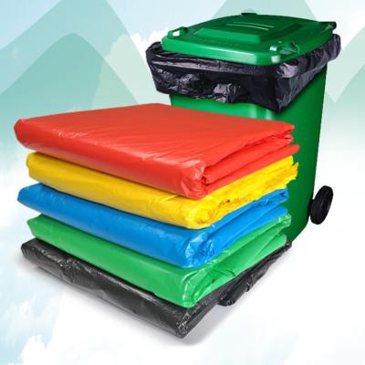 China 100% Virgin Pe Disposable Garbage Bags Colored Plastic Custom Garbage Bags for sale