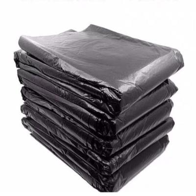 China Eco-friendly disposable black plastic liner bags pe trash can suppliers factory stock garbage bags for sale