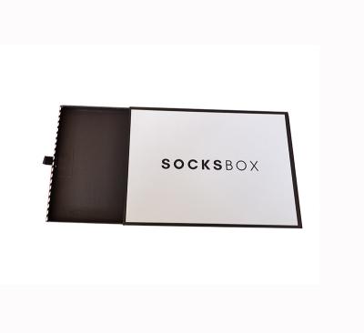 China Promotion Handmade Socks Packaging Paper Box Drawer Gift Box Cardboard Box for sale