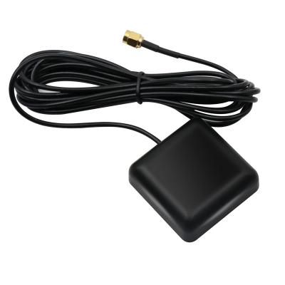 China Gps tracker/positioning device 38dBi HIGH gain GPS glonass GNSS LNA RG174 SMA connector 3m adhesive magnet magnetic mount active ceramic external gnss antenna for sale