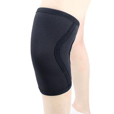 China Custom Non Slip Neoprene Gym Squat Powerlifting Weightlifting Compression 5mm 7mm Knee Support Sleeve for sale