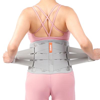 China Adjustable Elasticity Medical Pain Relief Metal Band Brace Waist Support Breathable Working Adjustable Lumbar Belt for sale