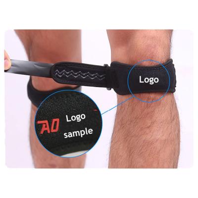 China Adjustable Elasticity Breathable Rehabilitation Neoprene Patella Strap Sports Jumpers Cycling Double Pull Patella Bands for sale