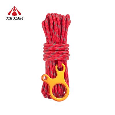 China Reflective At Night Custom Camping Climbing Multiple Pull Outdoor Tent Reflective Color Rope for sale