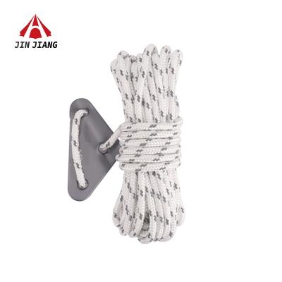 China Thoughtful Overnight Custom 5 Meters Outdoor Camping Hiking Khaki Tent Traction Guide Rope High Tensile Nylon Thoughtful Rope for sale