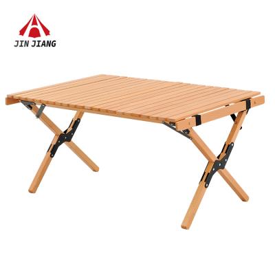 China Modern Outdoor Luxury Portable Foldable Kitchen Picnic Furniture Wholesale Camping Wooden Table for sale