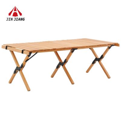 China Wholesale Modern Outdoor Furniture Luxury Portable Foldable Adjustable With Storage Bag Camping Wooden Table for sale