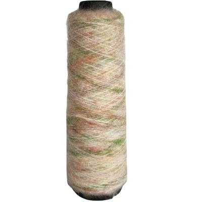 China Boucle Yarn Wholesale Mixed Colored Available Stock Sweater Yarn 58%Polyester 21%Nylon 17%Acryl Brush Knitting Yarn for sale