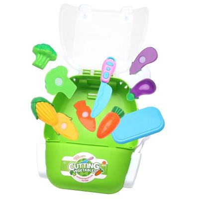 China Plastic Kids Play House Toy Plastic Cutting Plant Food Pretend Toy For Kitchen for sale