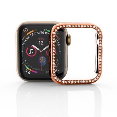 China New Water Resistant Free Sample Fast Shipping For Apple Watch Band With Case Protector Diamond For Apple Watch Series 5 Case for sale