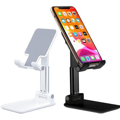 China Universal Adjustable Height Adjustable Phone Tablet Desk Mount,Flexible Foldable Telescopic Desk Cell Mobile Smart Phone Stand Holder for sale