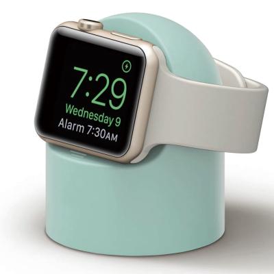 China Easy Operation Smart Watch Charging Stand for Apple Watch, Silicone Charging Dock Stand for Apple iWatch Desktop Watch Stands for sale