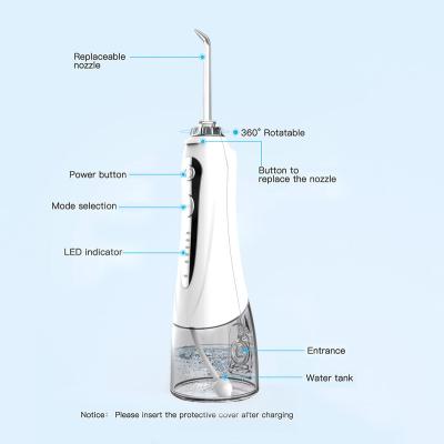 China Outdoor Waterproof Portable Rechargeable Electric Water Personal Care Dental Flosser for sale