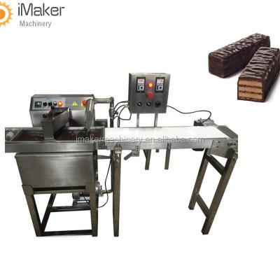 China Dairy Factory Small Chocolate Coating Machine Automatic Chocolate Enrobing Machine For Coating Cookies for sale