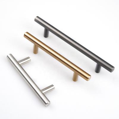 China Easy Installation Cupboard Handle Modern Simple Kitchen Cabinet Furniture Style Brass Long Cupboard Door Pull Handles for sale