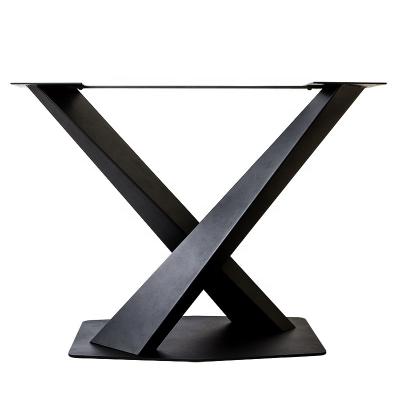 China Table X Shape Modern Table Legs Cast Iron Table Legs Metal Dining Table Lgs Furniture Legs for sale