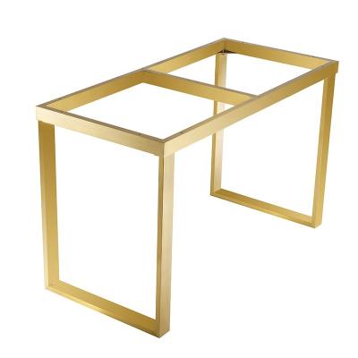 China Contemporary Custom Cast Metal Furniture OEM Dining Table Legs Gold Brass Copper Base for sale