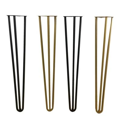 China Table cheap price custom color delivery metal iron furniture coffee table fast hairpin legs for sale