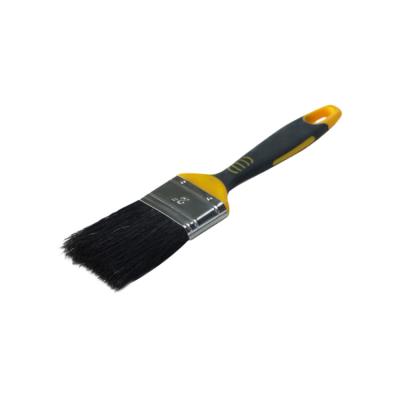 China Comfortable Soft Paintbrush Boar Paintbrush Flat Rubber Handle 25mm 40mm 50mm for sale