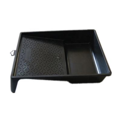 China Painting DIY Tools 9 Inch Decorative Paint Roller Tray Black Recycled Plastic Tray DIY Paint Palette for sale