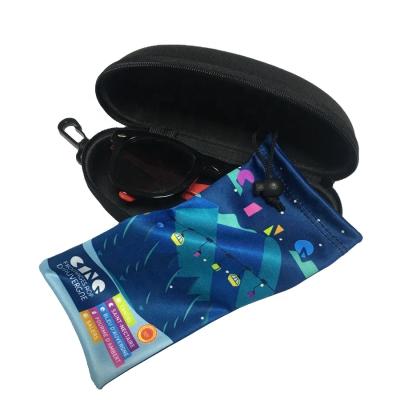 China High Dust CMYK Logo Microfiber Goggles Pocket for sale